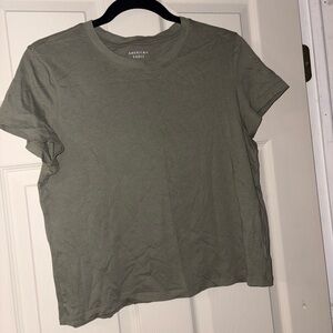 American Eagle Outfitters Sage Green Short Sleeve Tee